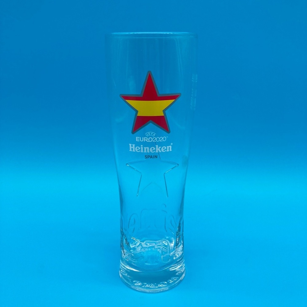 Heineken UEFA Euro 2020 Spain Tall Beer Glass 0.25 L Promo Collectible